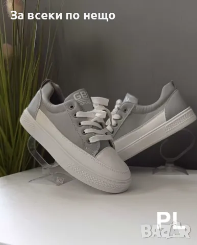Дамски ежедневни маратонки /кецове Sport GBN Gray, снимка 3 - Маратонки - 47358769