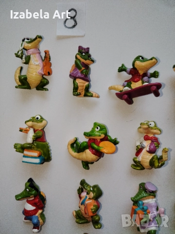 21бр фигури Kinder КРОКОДИЛИ/стари Киндер играчки от шоколадови яйца , снимка 2 - Колекции - 52022180