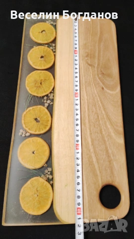 Дъска подходяща за сервиране и рязане,епоксудна смола и дърво  , снимка 4 - Други - 53060028