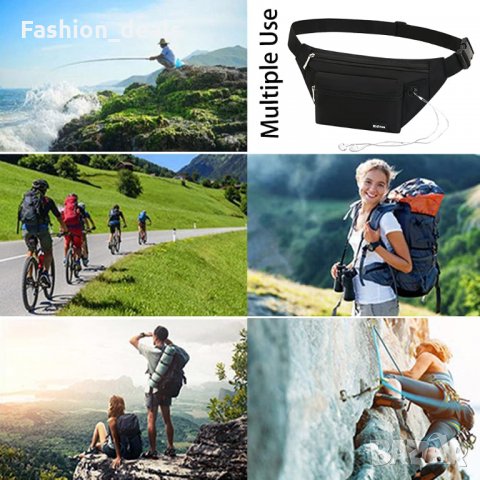 Нова Водоустойчива чанта за талия Удобна за спорт, колоездене, бягане, снимка 6 - Чанти - 33687914