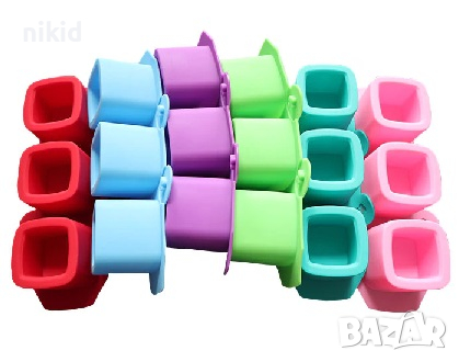 3 бр цилиндър квадратни кашпи кашпа калъп свещ саксия чаша шоколад глина силиконов молд форма калъп, снимка 2 - Форми - 36462306