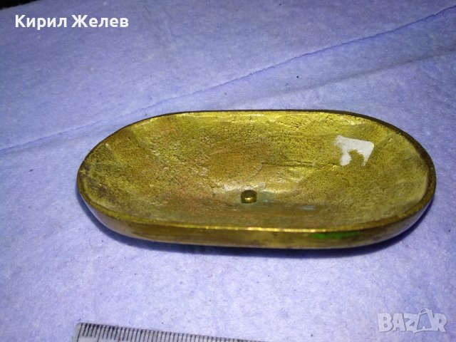 СТАРО МАСИВНО ВИНТИДЖ БРОНЗОВО КАПАЧЕ от / за КУТИЙКА За СКЪПОЦЕННОСТИ или ДРУГО 17425, снимка 10 - Други ценни предмети - 43650702