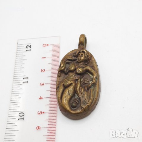 СТАР БРОНЗОВ МЕДАЛЬОН ВИСУЛКА ЕРОТИКА ЕРОТИЧЕН , снимка 3 - Антикварни и старинни предмети - 37882188