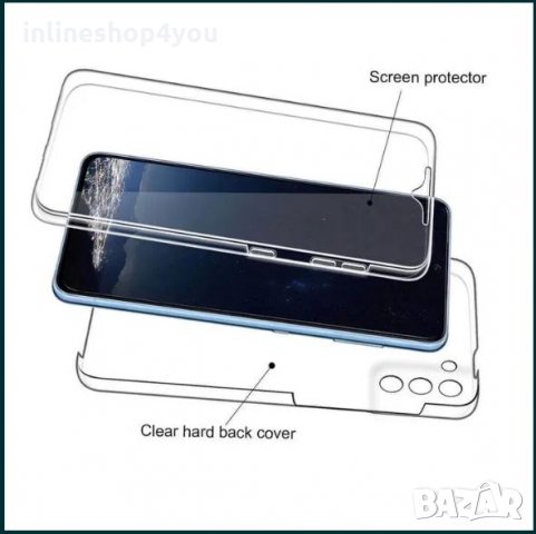 Прозрачен 360° Градуса Кейс за Samsung Galaxy S21 / S21+ / Ultra, снимка 4 - Калъфи, кейсове - 32373431