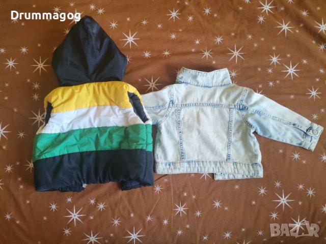 Сет дънково яке + дебело елече, снимка 2 - Бебешки якета и елеци - 38732381