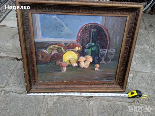 Стара картина,масло на платно,1950г , снимка 1 - Картини - 40017416