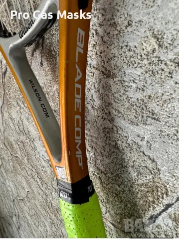 Професионална Тенис Ракета Tennis Racquet Wilson Blade Comp Graphite Titanium System New Grip 3, снимка 4 - Тенис - 49392616