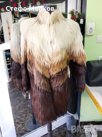 Палто естествен косъм , снимка 3 - Палта, манта - 52394577
