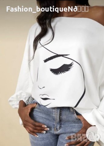 Уникален бял топ Бохемия  , снимка 1 - Блузи с дълъг ръкав и пуловери - 44078308