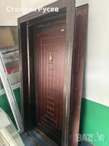 0129 НОВА кави kavi метална входна врата 85/192 см - цена 351 лв или 179,46 евро    85/192см е вътре, снимка 4 - Входни врати - 51974835