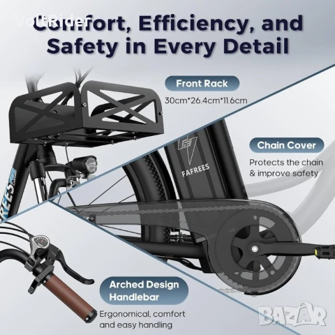 Електрическо колело FAFREES F26 Lasting 380W 36V 20.3A, снимка 6 - Велосипеди - 51382187