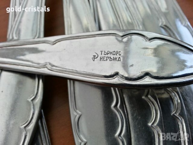 български прибори за хранене вилици Велико Търново сърп и чук, снимка 3 - Антикварни и старинни предмети - 27593239