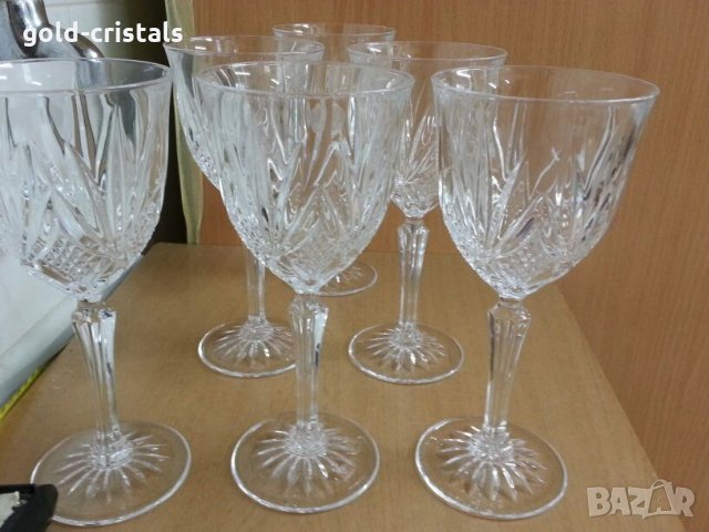  кристални чаши , снимка 5 - Антикварни и старинни предмети - 26225611