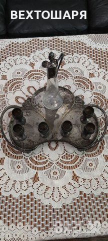 Старинен Посребрен Немски Сервиз WMF, снимка 2 - Антикварни и старинни предмети - 38471088