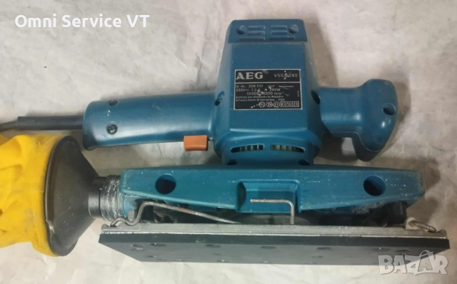 Шлайфмашина AEG 105x230 мм плот, снимка 3 - Други инструменти - 52505962