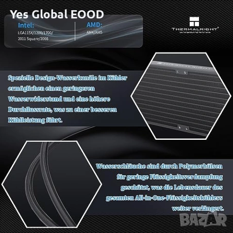 THERMALRIGHT AQUA ELITE 240 V3 водно CPU охлаждане, снимка 3 - Други - 53430879