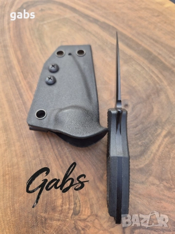 Компактен тактически нож FOX Aka Elmax,фултанг с кания Kydex, снимка 12 - Ножове - 53377127