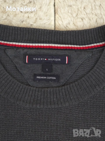 Tommy Hilfiger Premium Cotton Knit Sweater / Waffle Texture (L) – MSRP €140, снимка 4 - Блузи - 53595926