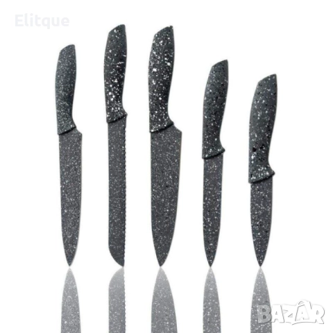 Комплект Bohmann, 5броя, Мраморно покритие, Акрилна поставка, Червен, снимка 2 - Други - 52819889