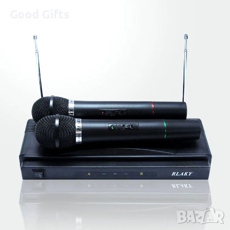 2 броя Комплект безжични микрофони RLAKY, снимка 2 - Микрофони - 42987472