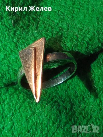 СТИЛЕН ДИЗАЙНЕРСКИ МОДЕН СРЕБЪРЕН АРТ ПРЪСТЕН ВИСОКА ПРОБА СРЕБРО с ЩЕМПЕЛ на АВТОРА 36621