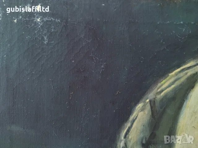 Картина, натюрморт с круши, худ. Марин Петров Железаров (1933-2001), снимка 3 - Картини - 49425611