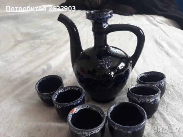 Керамичен сервиз за ракия, снимка 2 - Сервизи - 47633471