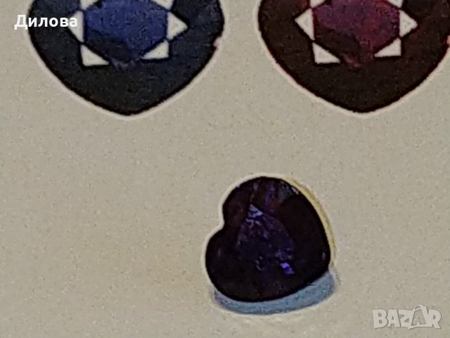Сертифициран нетретиран променящ цвета си сапфир  сърце-1.08 ct, снимка 6 - Други - 43798355