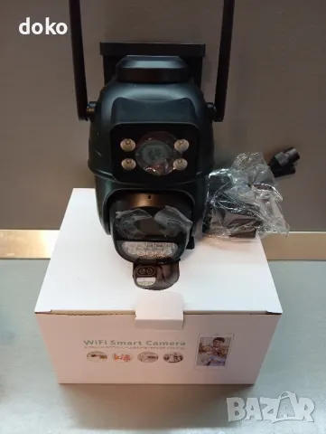 Wifi камера с три обектива и ZOOM, снимка 4 - IP камери - 49866665
