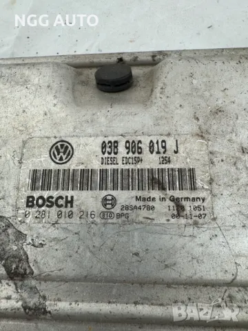 Компютър Двигател BOSCH 0 281 010 216, 0281010216, 038 906 019 J, 038906019J, снимка 2 - Части - 48746591