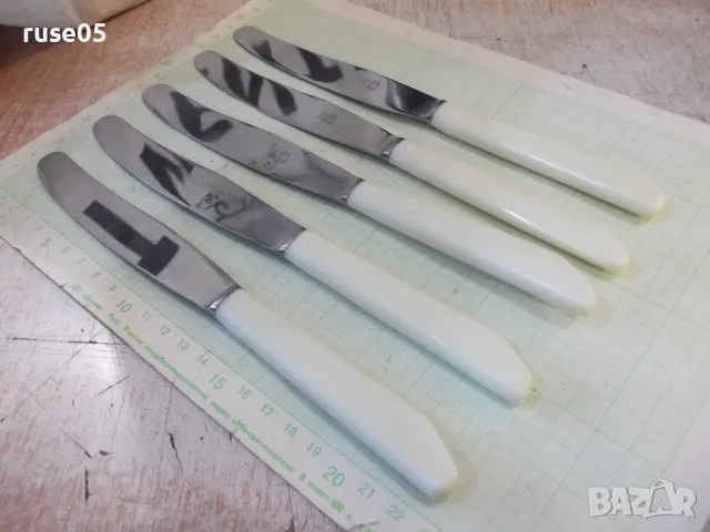 Лот от 5 бр. ножа нови съветски, снимка 5 - Прибори за хранене, готвене и сервиране - 48741874
