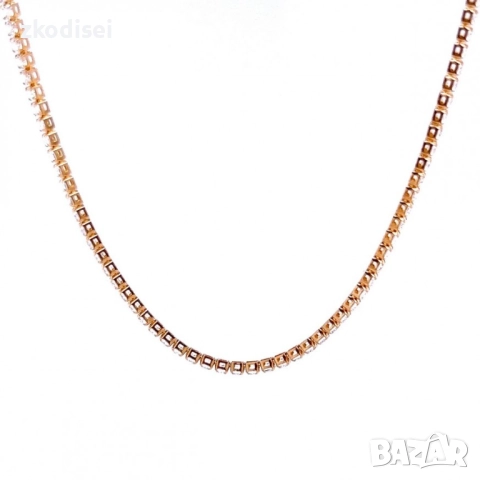 Златнo колие 4,81гр. 38,0см. 14кр. проба:585 модел:34493-5, снимка 2 - Колиета, медальони, синджири - 52038159