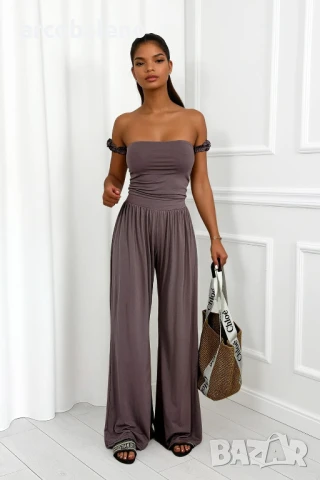 Дамски комплект от топ и панталон от вискоза Sicilia, 3цвята , снимка 10 - Комплекти - 51057048