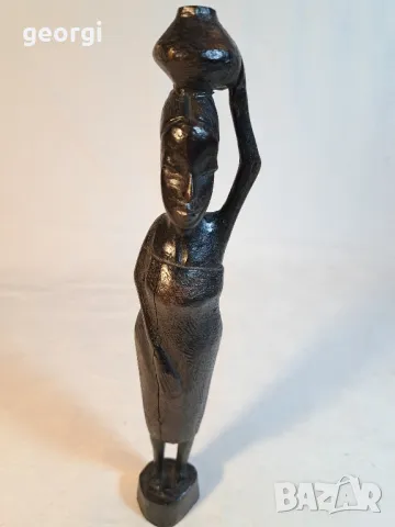 африканска абаносова статуетка дърворезба 2/1