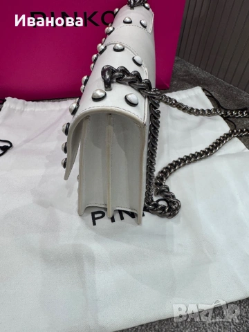 Дамска чанта PINKO с перли, снимка 5 - Чанти - 53416604