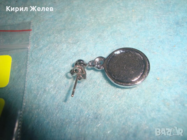 КРАСИВА СРЕБРИСТА ФЕШЪН АРТ ОБЕЦА 25329, снимка 5 - Обеци - 35653660