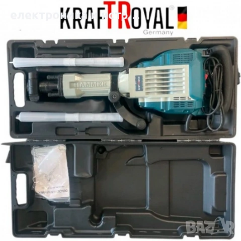 Електрически Ударен Къртач KRAFTROYAL 3800W , снимка 2 - Други инструменти - 53427638