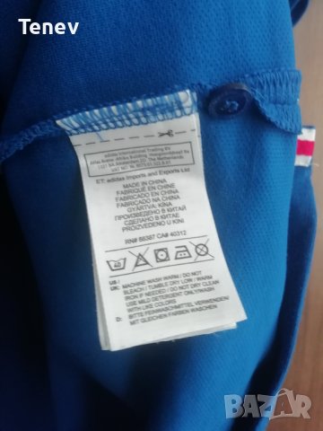 Bayern Munich Adidas Polo оригинална тениска XL Munchen синя рядък модел Байерн Мюнхен , снимка 7 - Тениски - 43107427