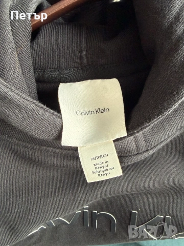 Calvin Klein Fleece Hoodie (XS), снимка 7 - Суичъри - 53138523