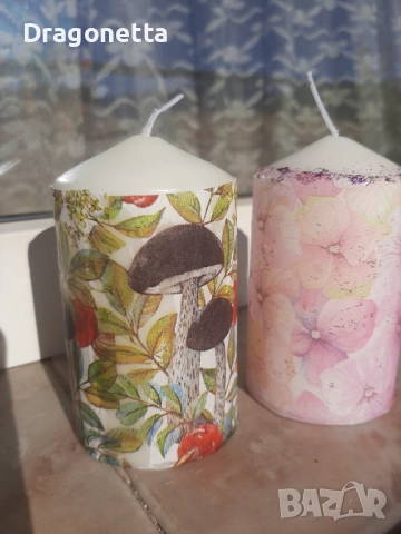 Свещ Горска, Свещ Хортензия , снимка 2 - Декорация за дома - 52107632