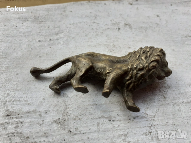 Лъв фигура статуетка бронз, снимка 7 - Антикварни и старинни предмети - 53385515