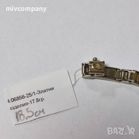 Златна гривна17.8гр.18.5см., снимка 2 - Гривни - 53059751