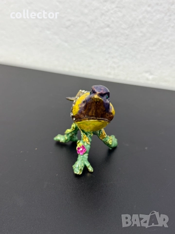 Метална кутийка за бижута с емайл. №7410, снимка 6 - Колекции - 51904808