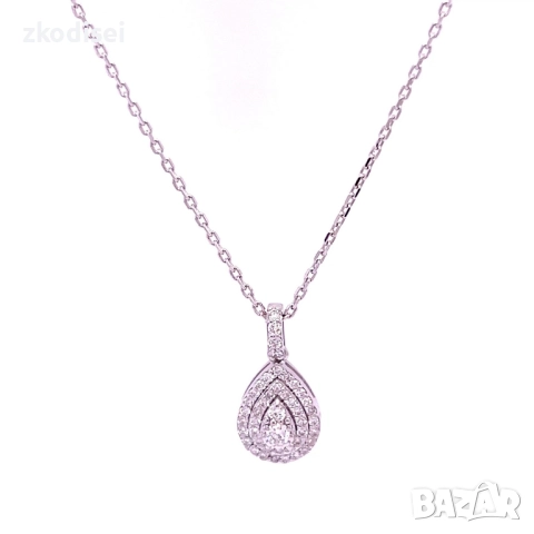 Златнo колие с диаманти 0,29Ct. чистота:SI 40см. модел:34036-1, снимка 1