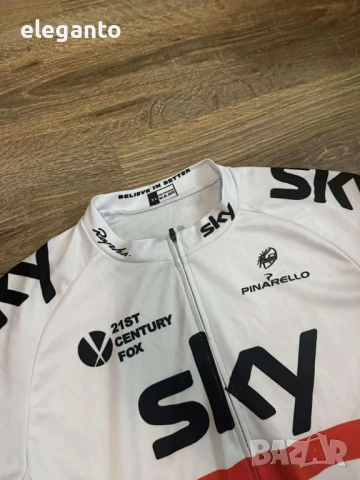 Мъжко Вело MTB джърси Rapha Sky team с цял цип , L/XL размер , снимка 6 - Спортни дрехи, екипи - 50850286