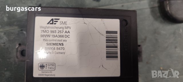 Имобилайзер 7M0 953 257 AA / 5WK4 8470 Seat Alhambra 1.9TDI-110к.с. - 60лв, снимка 2 - Части - 44128074