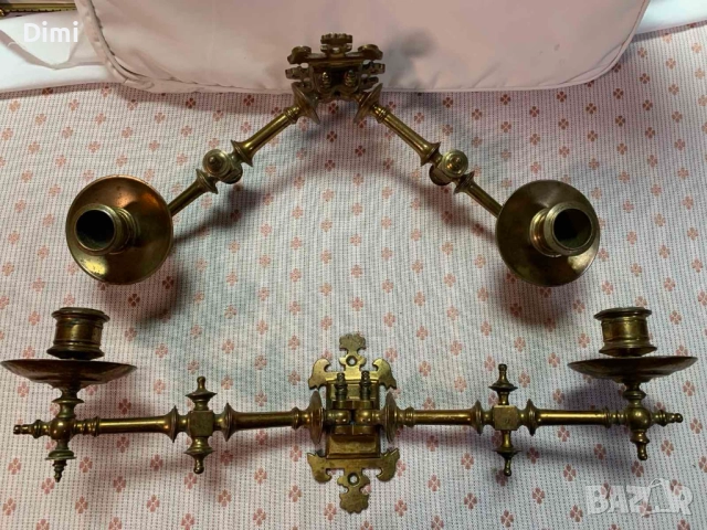 Свещници за пиано - уникално красиви Германия ок. 1840, снимка 4 - Антикварни и старинни предмети - 52367156