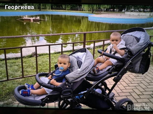 Количка за близнаци ROYAL BABY BG, снимка 3 - Детски колички - 50723358