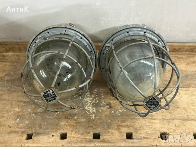 Соц Взривозащитена Индустриална Лампа, снимка 6 - Антикварни и старинни предмети - 52325588