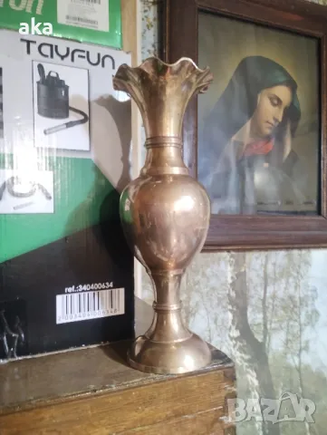 МАСИВНА бронзова - месингова - ВАЗА 800ГР.31 СМ., снимка 7 - Нумизматика и бонистика - 49862611